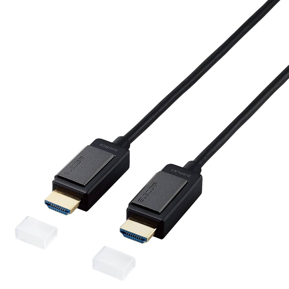 ELECOM　長尺HDMIケーブルDH-HDLOB30BK HDMI(R)ケーブル(4K60Hz対応/長尺/AOCケーブル/HEC非対応) - DH